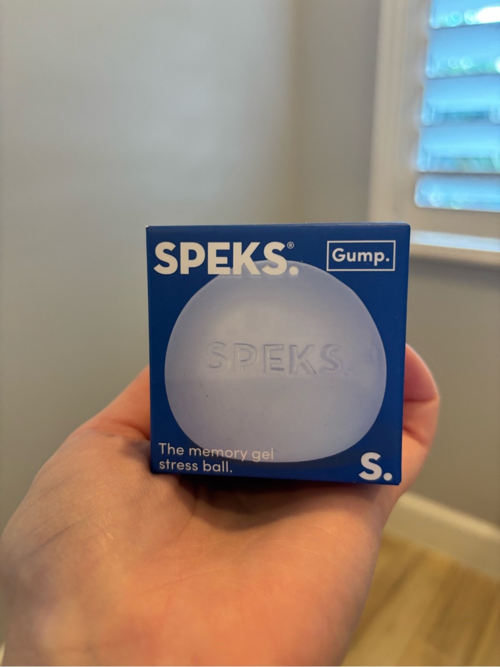 SPEKS Blue Memory Gel Stress Ball Gump